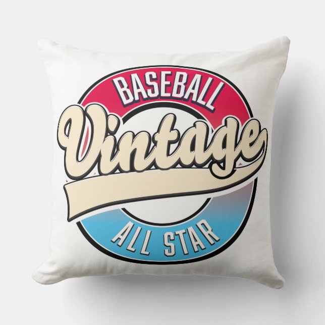 Das gesamte Star-Baseball-Logo Kissen (Vorderseite)