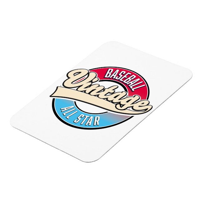 Das gesamte Star-Baseball-Logo Magnet (Linke Seite)