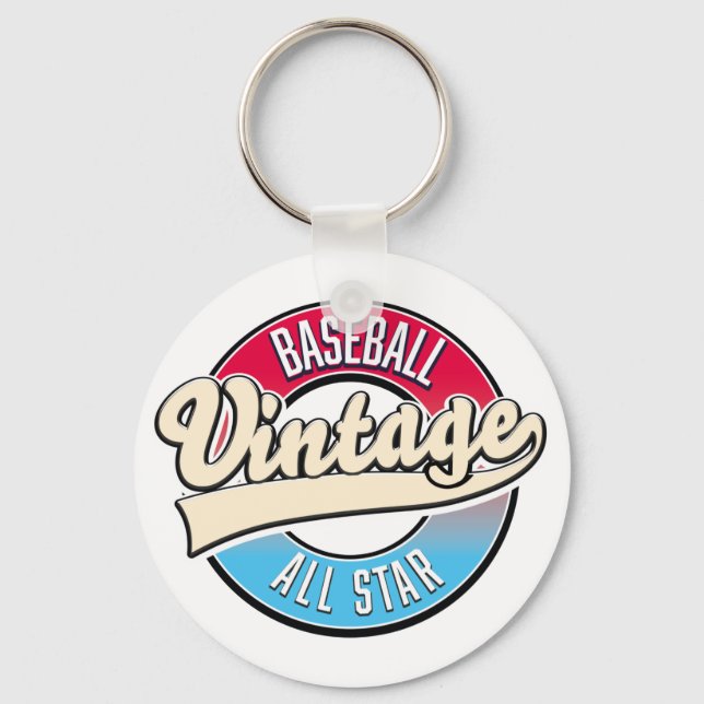 Das gesamte Star-Baseball-Logo Schlüsselanhänger (Vorderseite)