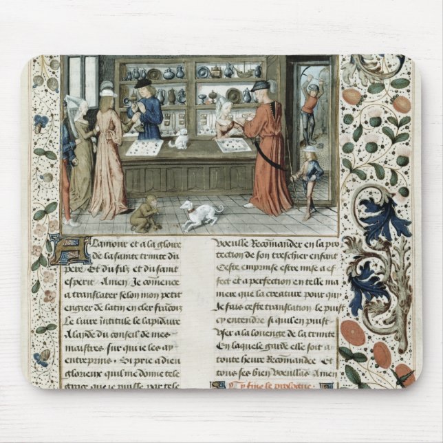 Das Geschäft des Juweliers, von Lapidaire de Mousepad (Vorne)