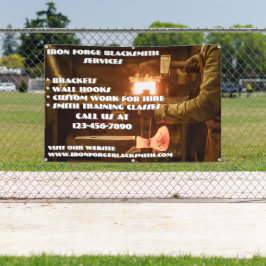 Das Geschäft mit Blacksmith-Schmiede individualisi Banner