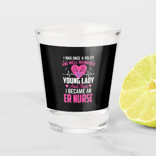 Das Geschenk, das ich einst in der schönen Kranken Schnapsglas