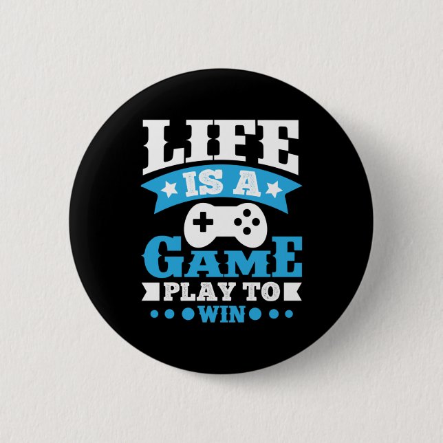 Das Geschenk des Spielers ist ein Spiel Button (Vorderseite)