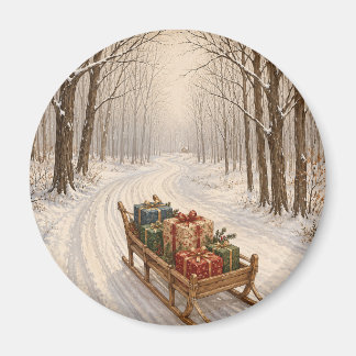 Das Geschenk des Winterwaldes Magnet