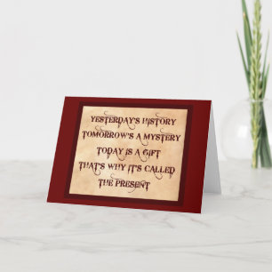 Das Geschenk Karte