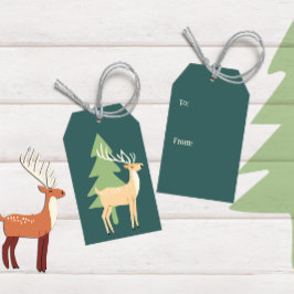 Das Geschenk-Tag für die Retro-Rendite des Weihnac Geschenkanhänger