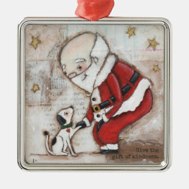 Das Geschenk von Güte - Verzierung Silbernes Ornament (Vorne)