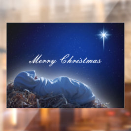 Das Geschenk von Weihnachten  Fensteraufkleber