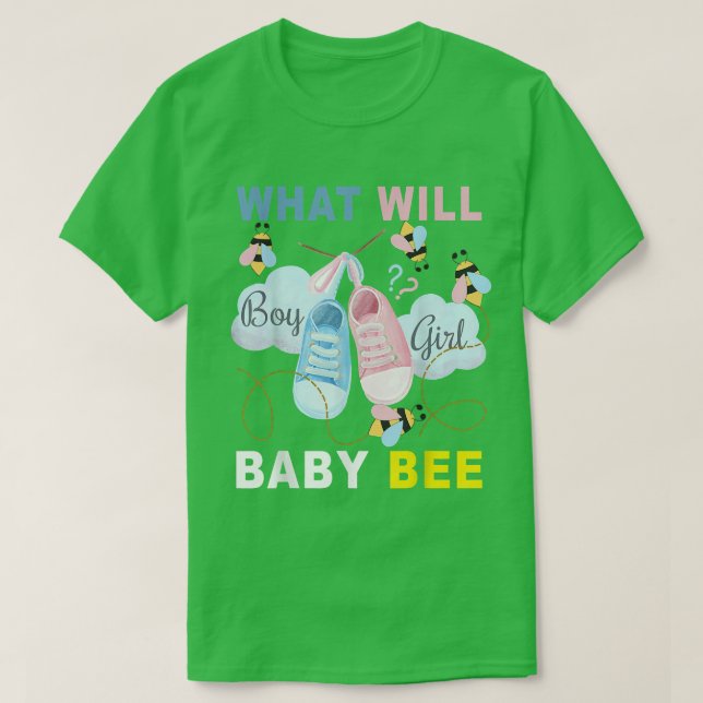 Das Geschlecht enthüllt, was das Baby sein wird T-Shirt (Design vorne)