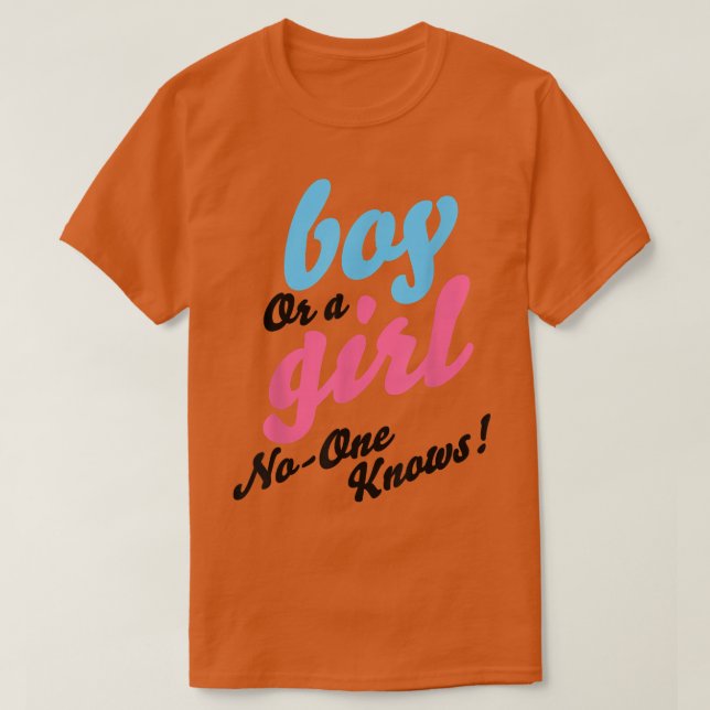 Das Geschlecht offenbart Geschenke Junge oder ein  T-Shirt (Design vorne)
