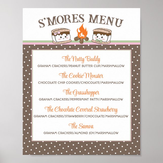 Das Geschlecht von S'Mores enthüllt das Menü auf d Poster (Vorne)