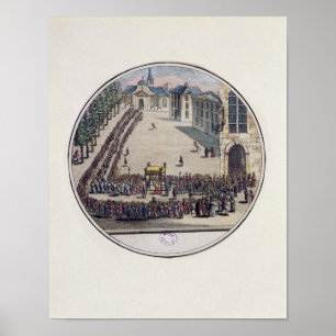 Das gesegnete Sakrament, das getragen wird Poster