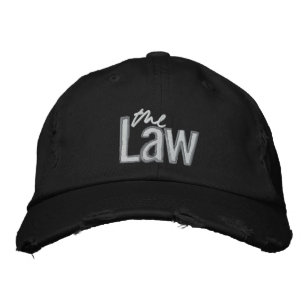 Das Gesetz - bestickte Cap - Schwarz Baseballkappe