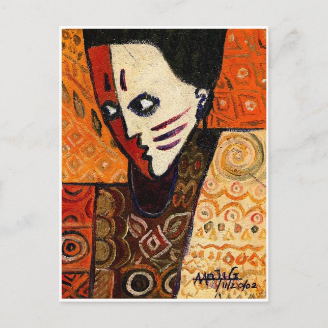 DAS GESICHT AFRIKAS Postkarte (Vorderseite)