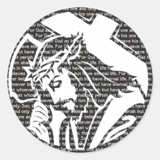 Das Gesicht der wahren Liebe.png Runder Aufkleber