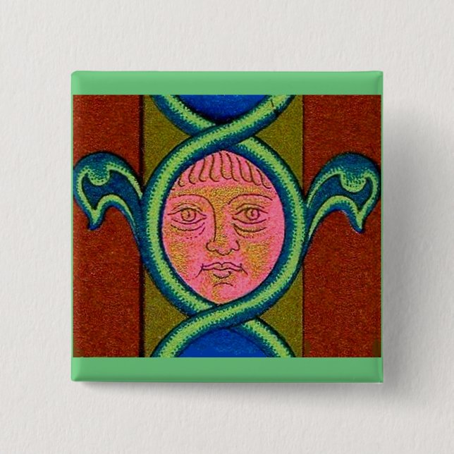 Das Gesicht des 16. Jahrhunderts Button (Vorderseite)