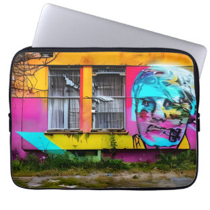 Das Gesicht des abstrakten Mannes ist abandoned Ge Laptopschutzhülle