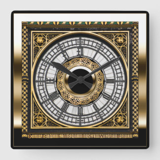Das Gesicht des berühmtesten Uhrmachers der Welt - Quadratische Wanduhr