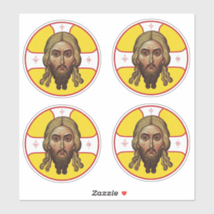 Das Gesicht des christlich-orthodoxen Symbols I Aufkleber