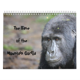 Das Gesicht des Gebirgsgorillas keine US-Feiertage Kalender