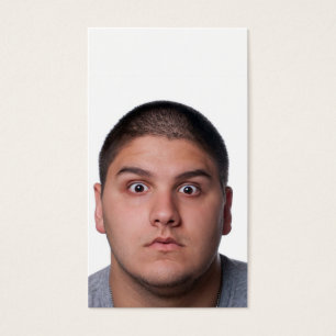 Das Gesicht des überraschten Mannes