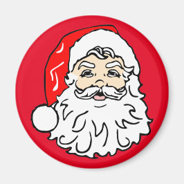 Das Gesicht des Weihnachtsmannes Magnet