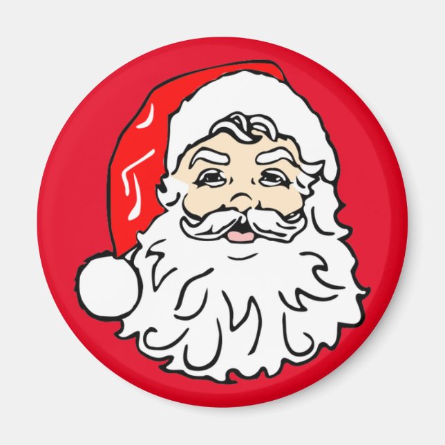 Das Gesicht des Weihnachtsmannes Magnet (Vorne)