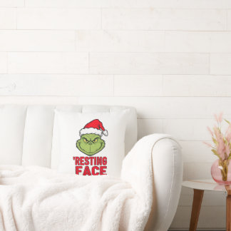 Das Gesicht dieses Kissen sagt "Frohe Weihnachten,