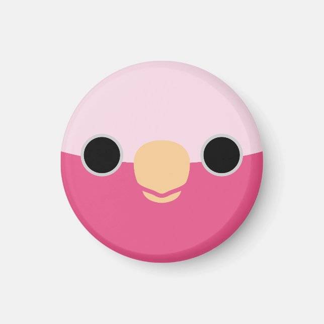 Das Gesicht einer Galah Magnet (Vorne)