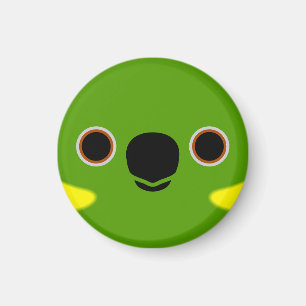 Das Gesicht einer gelbnackten Amazone Magnet