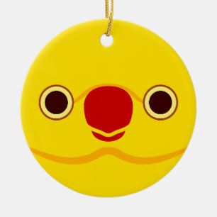 Das Gesicht einer lutinischen Rose-Ringelblume Keramik Ornament