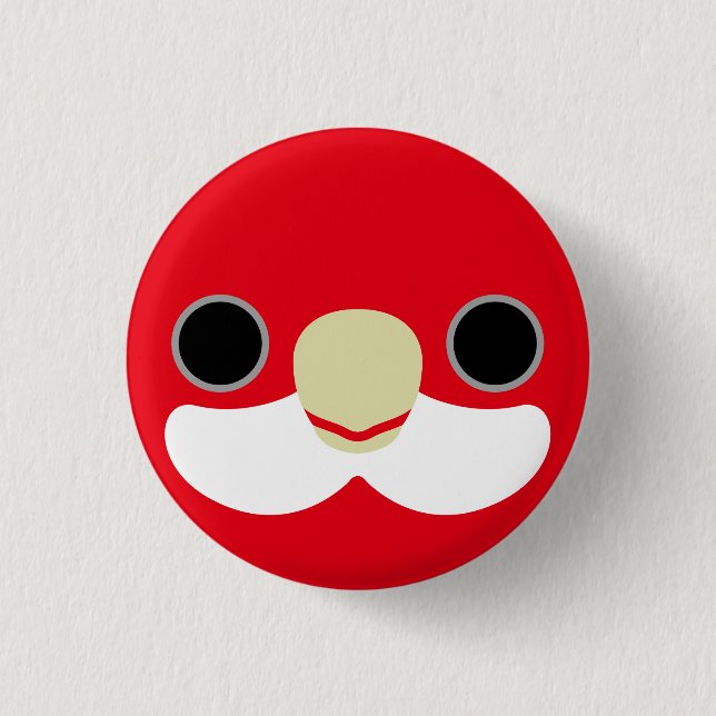 Das Gesicht einer Osterrosella Button (Vorderseite)