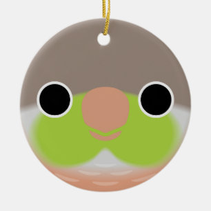 Das Gesicht eines Ananas Keramik Ornament