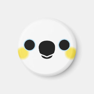 Das Gesicht eines Gelbkakados Magnet