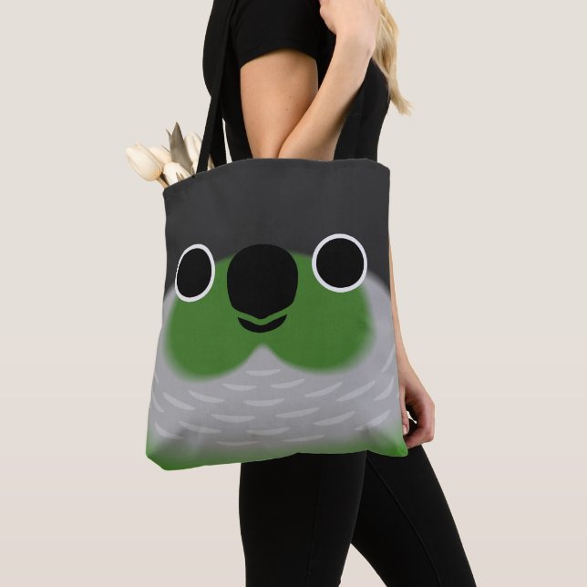 Das Gesicht eines Grünwangenpapageis Tasche (Von Nahem)