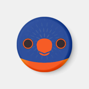 Das Gesicht eines Lorikeets aus Regenbogen Magnet