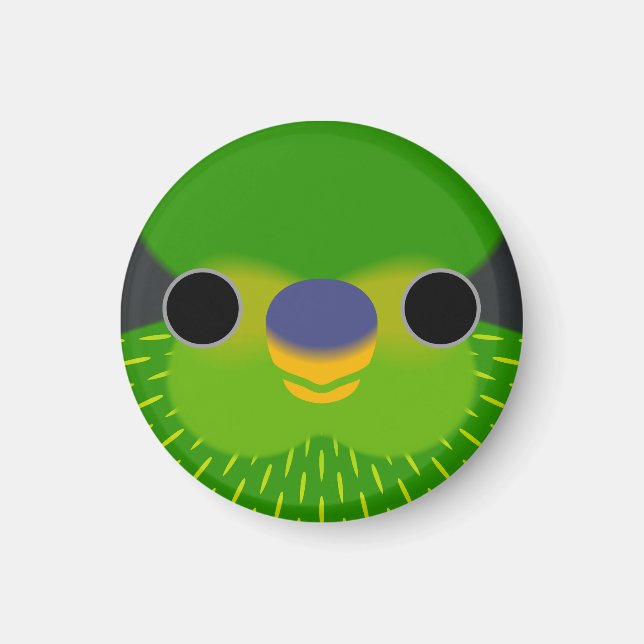 Das Gesicht eines Loriketts Magnet (Vorne)