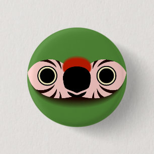 Das Gesicht eines Militärs Button