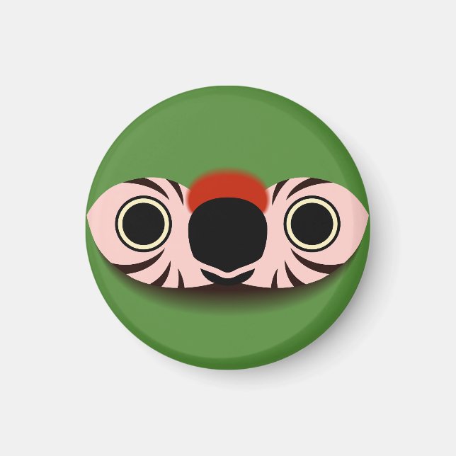 Das Gesicht eines Militärs Magnet (Vorne)