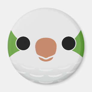 Das Gesicht eines normalen Monk Parakeet Magnet