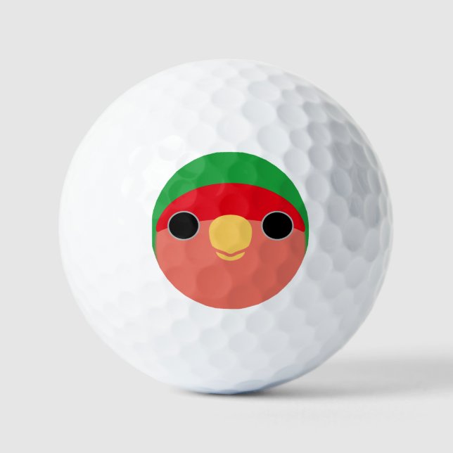 Das Gesicht eines normalen Pfirsichgesichtchen-Lie Golfball (Vorderseite)