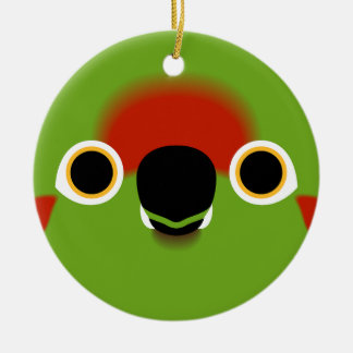 Das Gesicht eines Rothalbflügels Keramik Ornament