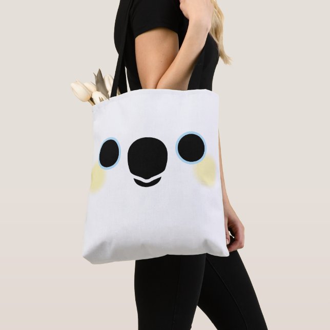 Das Gesicht eines Schwefelkakadus Tasche (Von Nahem)