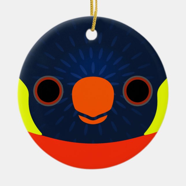 Das Gesicht eines Sonnenuntergangs Keramik Ornament (Vorne)