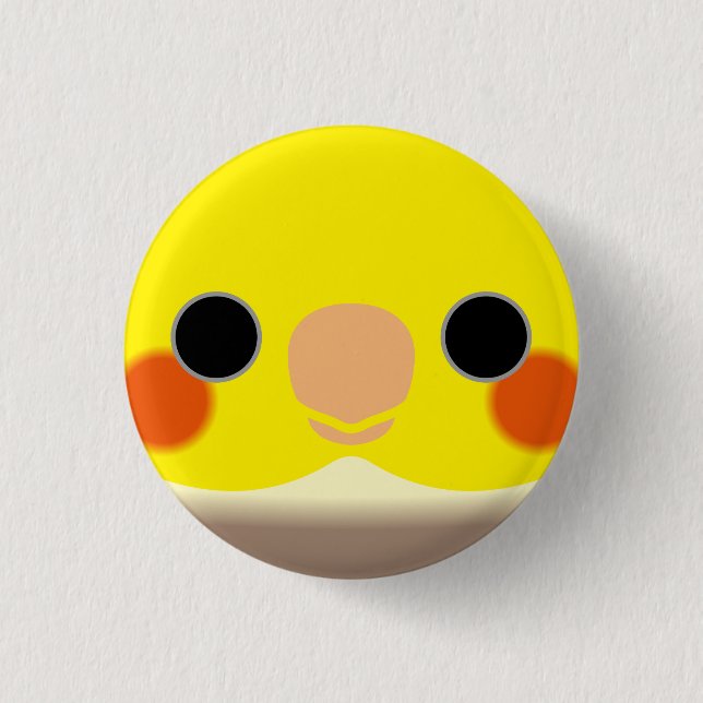 Das Gesicht eines Zimtkuchens Button (Vorderseite)