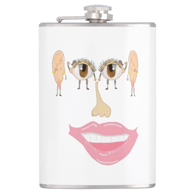 Das Gesicht Flachmann (Vorderseite)