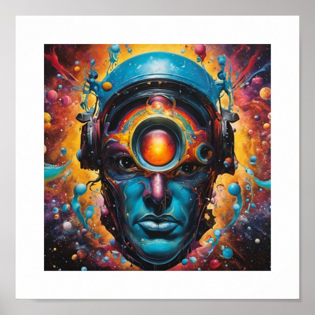 Das Gesicht Gottes Poster (Vorne)