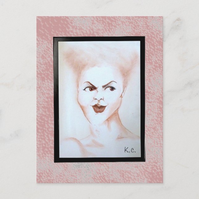 Das Gesicht Postkarte (Vorderseite)