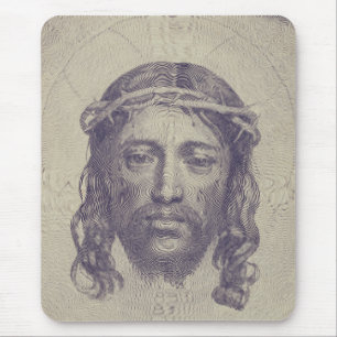 Das Gesicht von Christus auf dem heiligen Schleier Mousepad