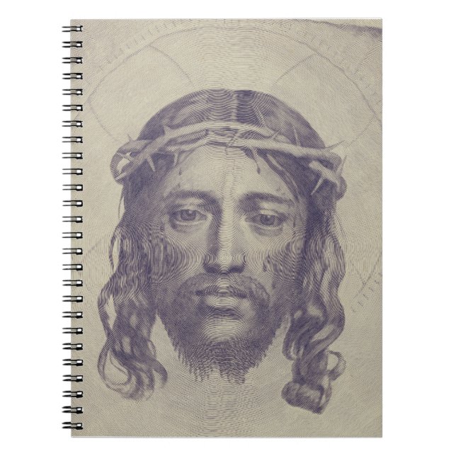 Das Gesicht von Christus auf dem heiligen Schleier Notizblock (Vorderseite)
